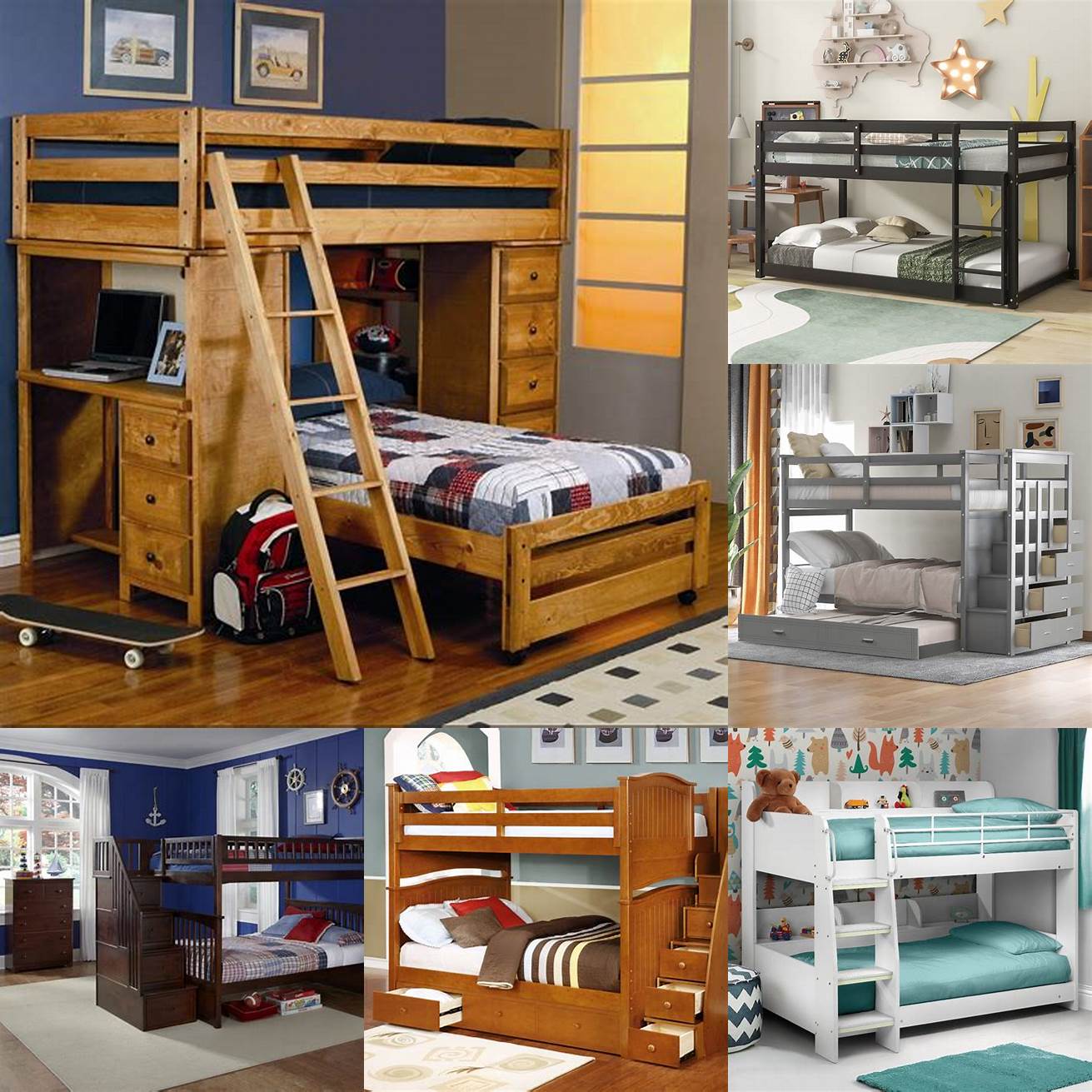 Material Boys bunk beds come in various materials including wood metal and plastic
