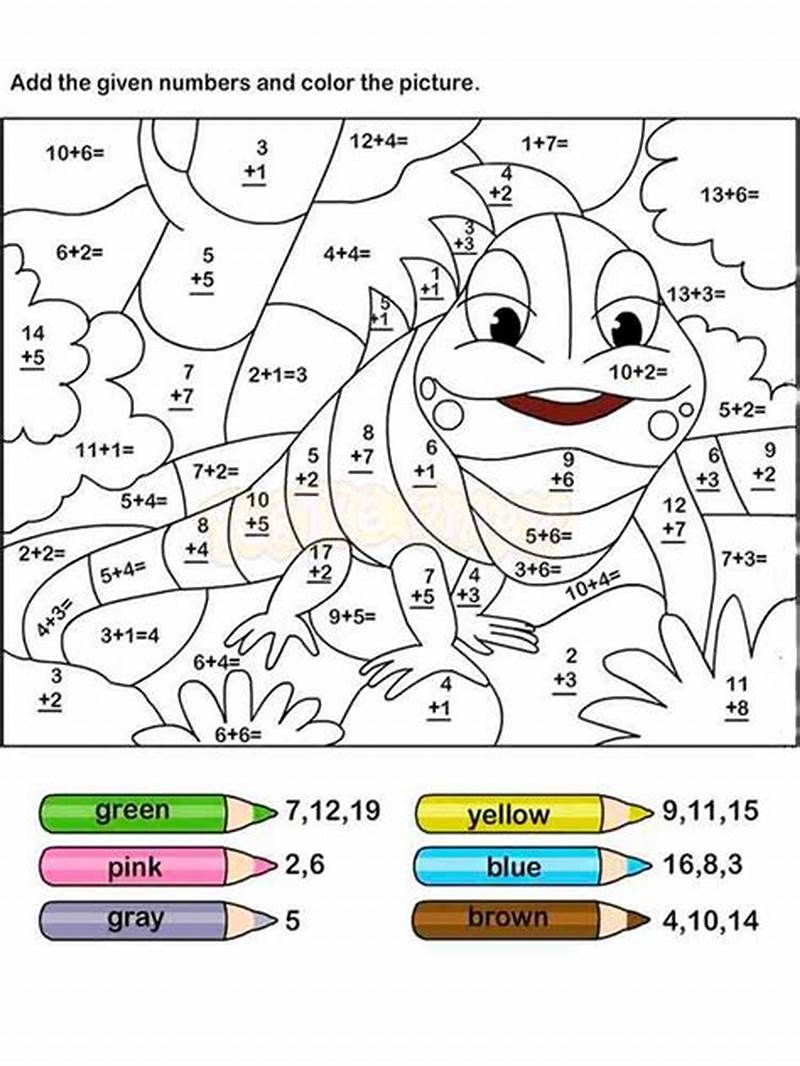 Math Addition Coloring Pages