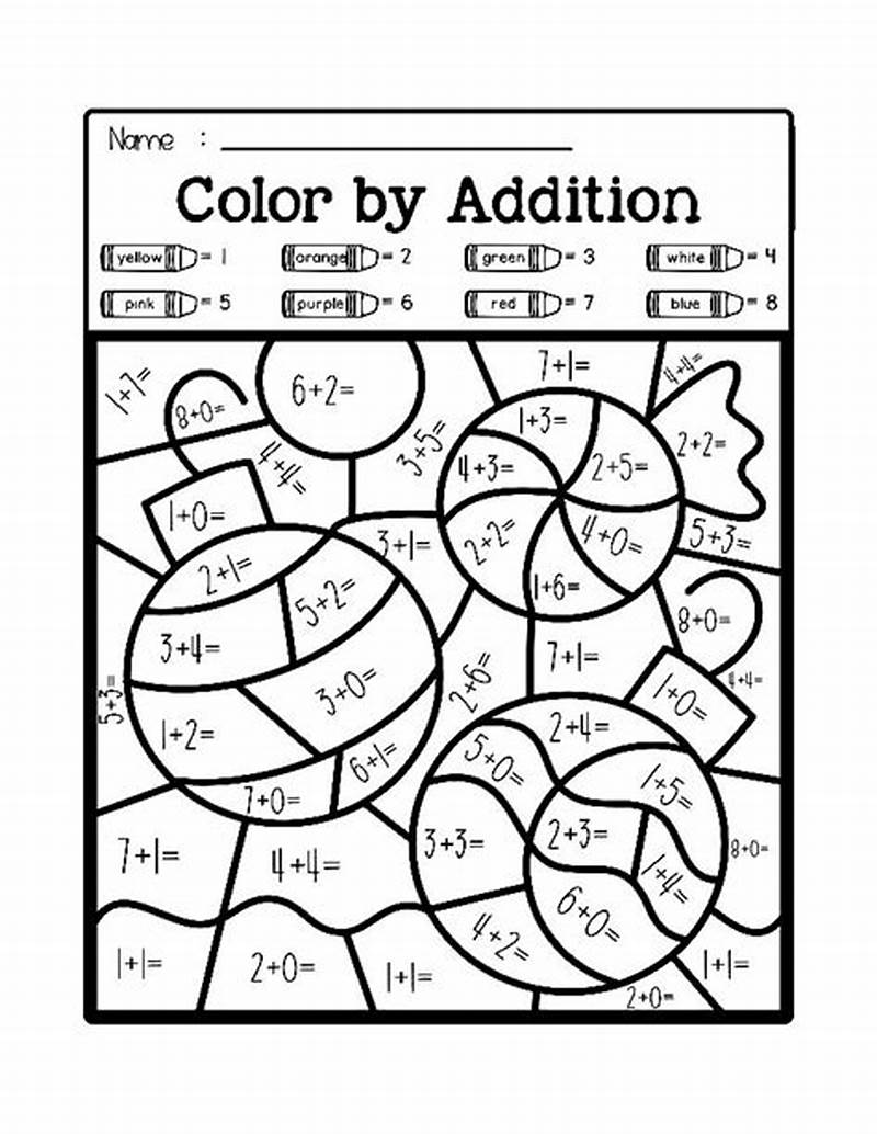 Math Coloring Pages Addition