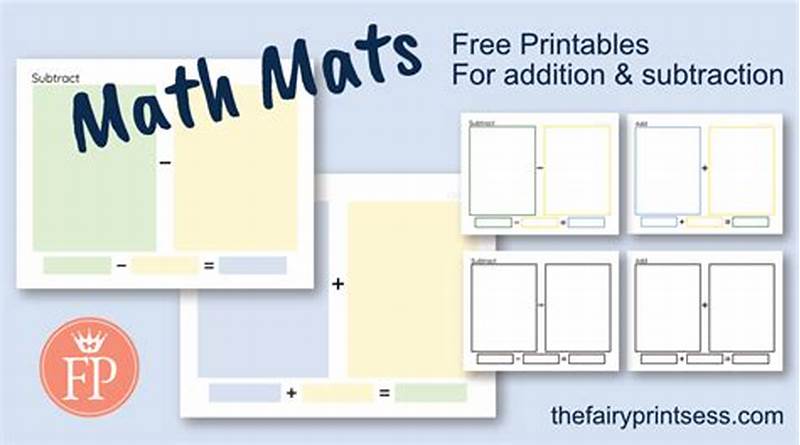 Math Mat Printable