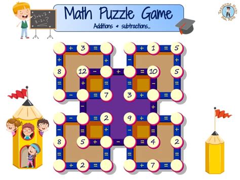 Math Puzzle Games Printable