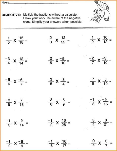 Math Sheets For 6th Graders Printables