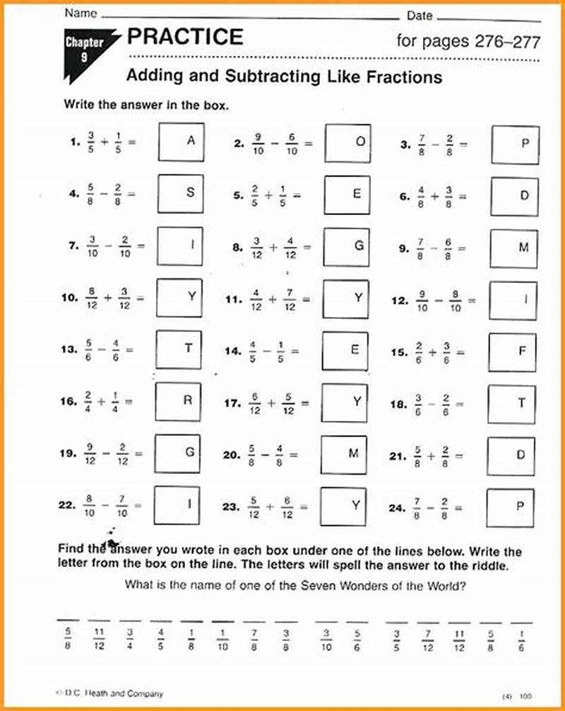 Math Worksheets For 7th Graders Printable