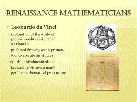 Mathematicians in Renaissance