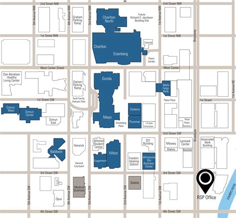 Rochester Campus Map