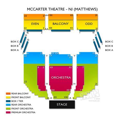 Mccarter Theater Seating Chart