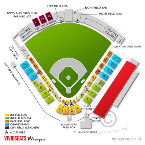 Mckechnie Field Seating Chart