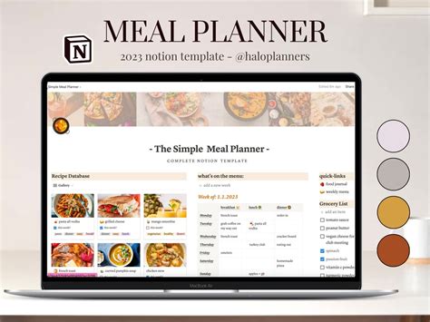 Meal Plan Notion Template