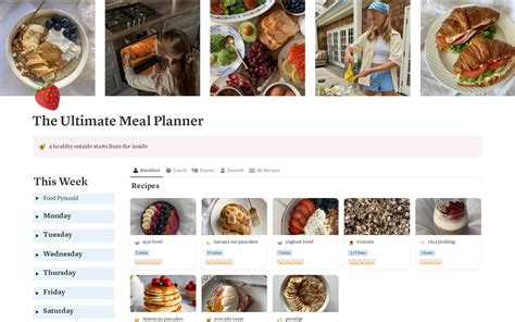 Meal Planning Notion Templates