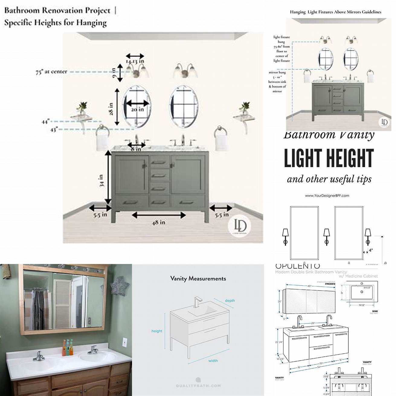 Measure carefully Measure the space where your new vanity will go to ensure that it will fit properly