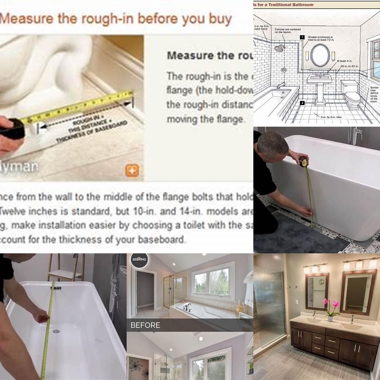 Measure your bathroom before purchasing
