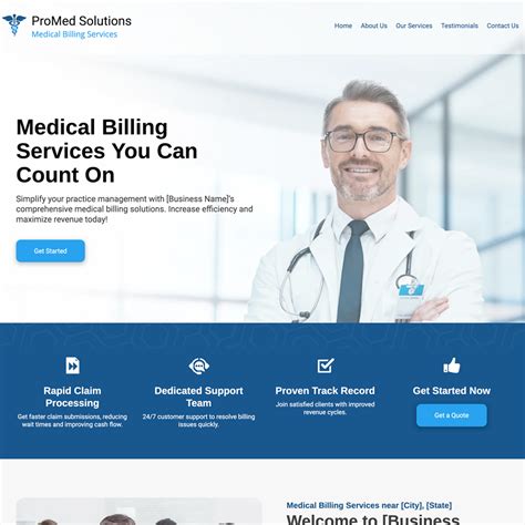 Medical Billing Website Templates