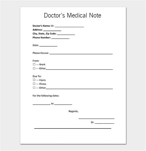 Medical Notes Template
