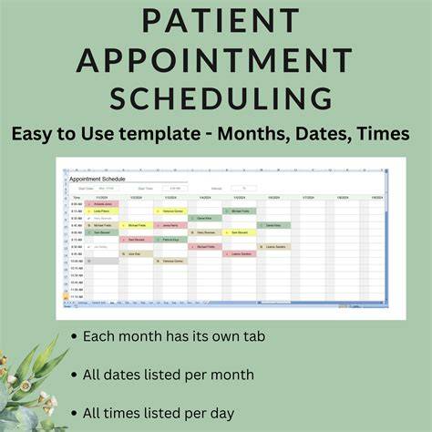 Medical Office Appointment Scheduling Template