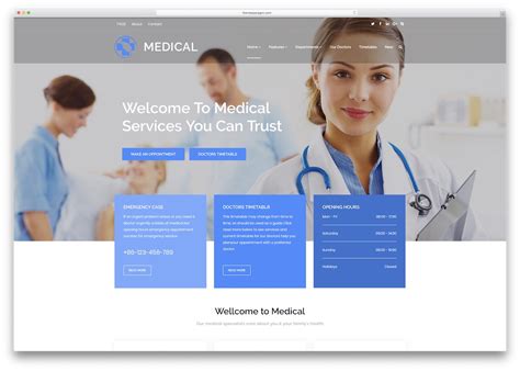 Medical Website Design Templates