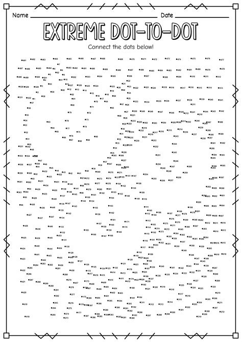 Medium Hard Dot To Dot Printables