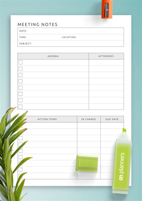 Meeting Note Templates