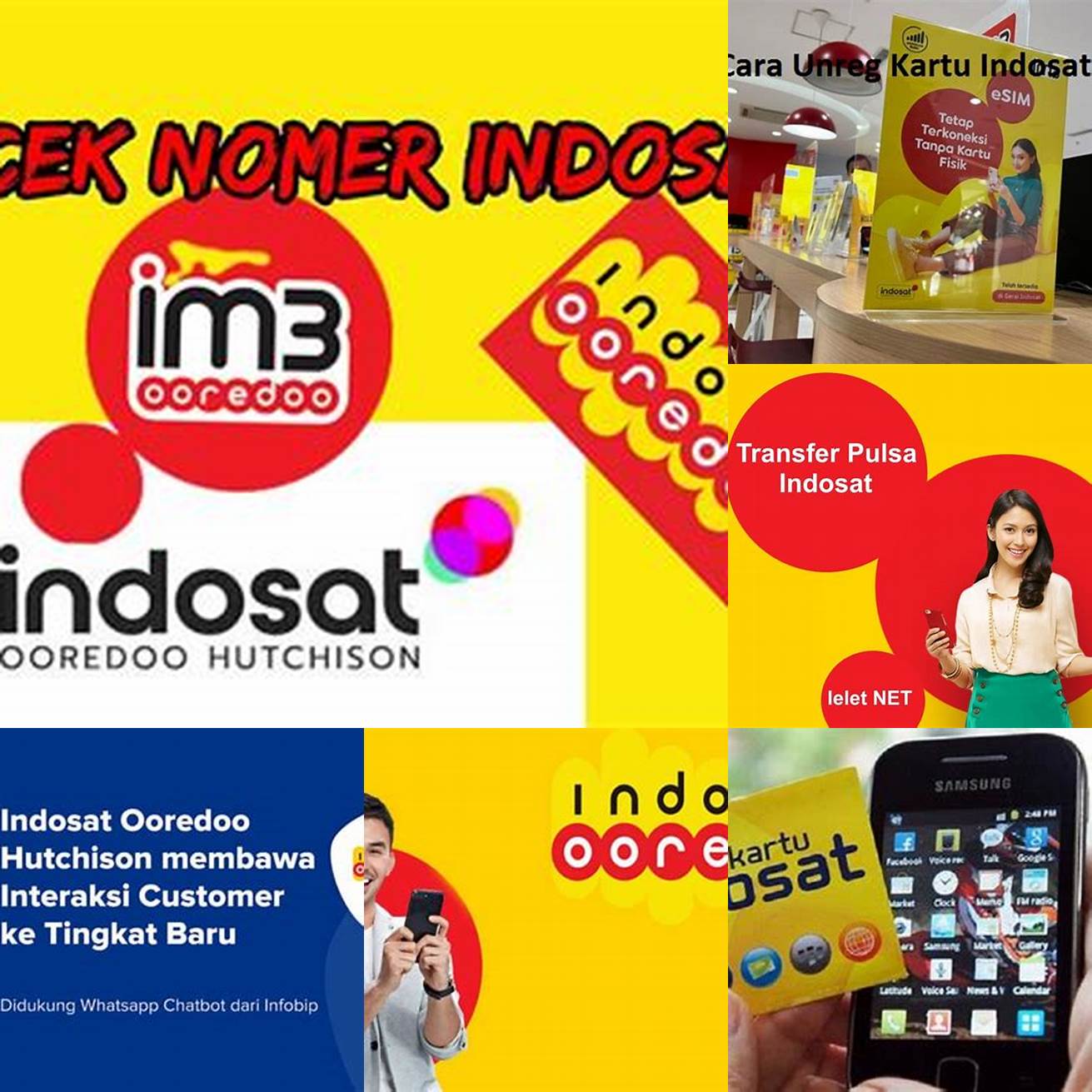 Melalui layanan pelanggan Indosat