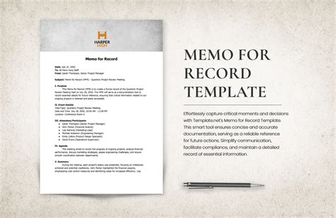 Memo For Record Template