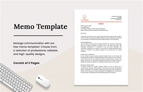 Memo Template Free Download