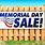 Memorial Day Sale Sign