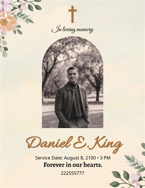 Memorial Flyer Template