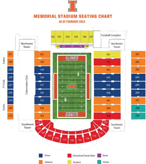 Memorial Stadium Illinois Seating Chart