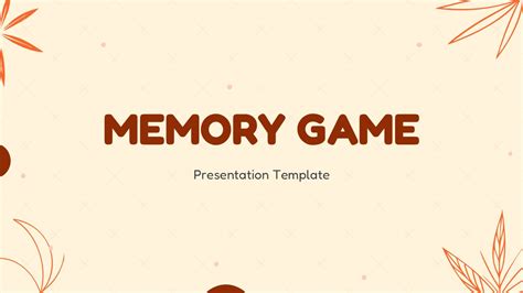 Memory Game Template Powerpoint