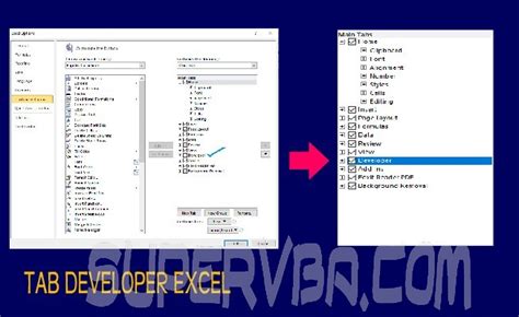 Mengaktifkan Tab Developer