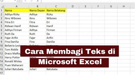 Mengatur Efek Teks di Excel