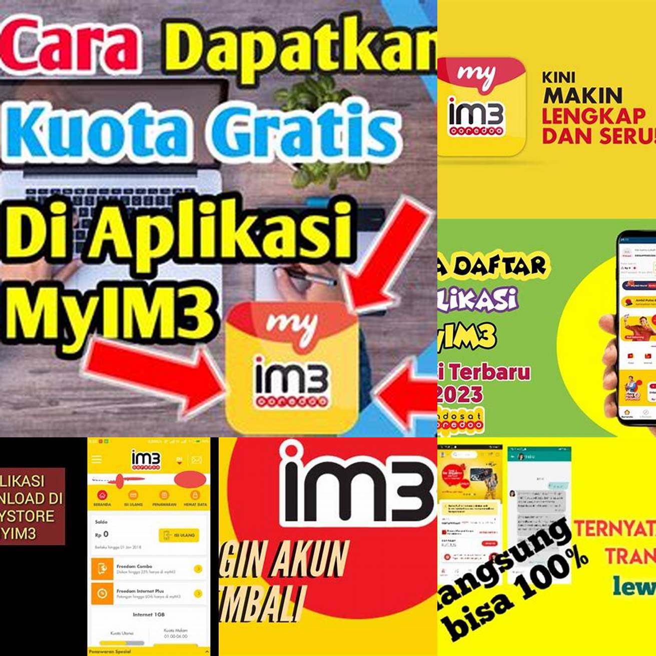 Menggunakan Aplikasi MyIM3