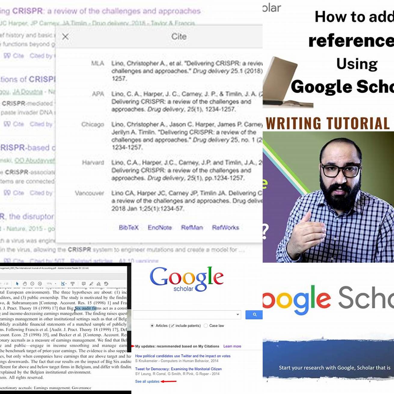 Menggunakan Kutipan Google Scholar