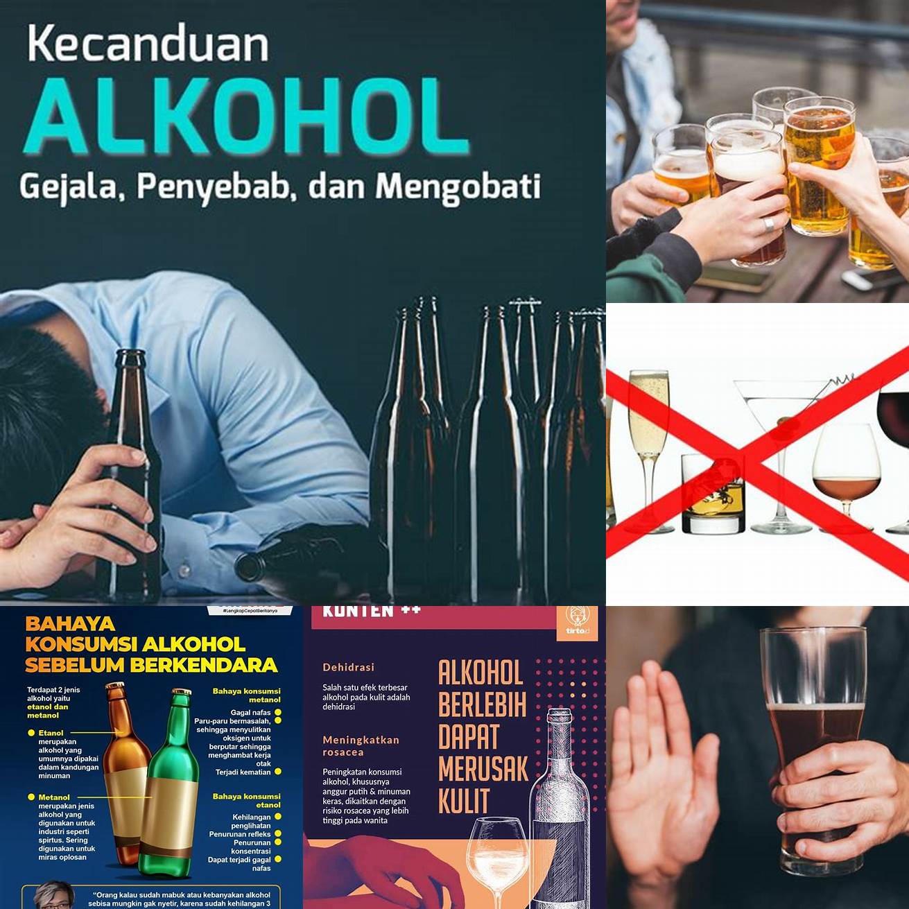 Menghindari konsumsi alkohol dan kafein