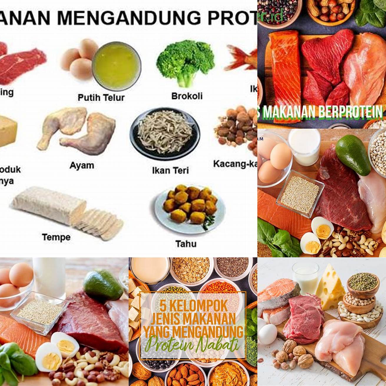 Mengonsumsi makanan yang mengandung protein tinggi