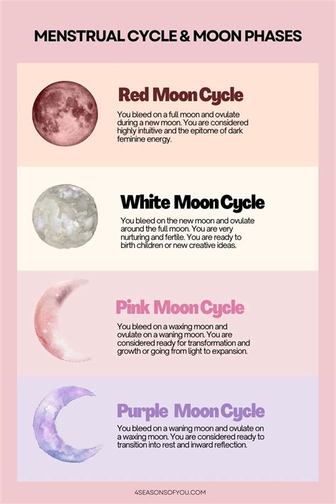 Menstrual Cycle Moon Chart