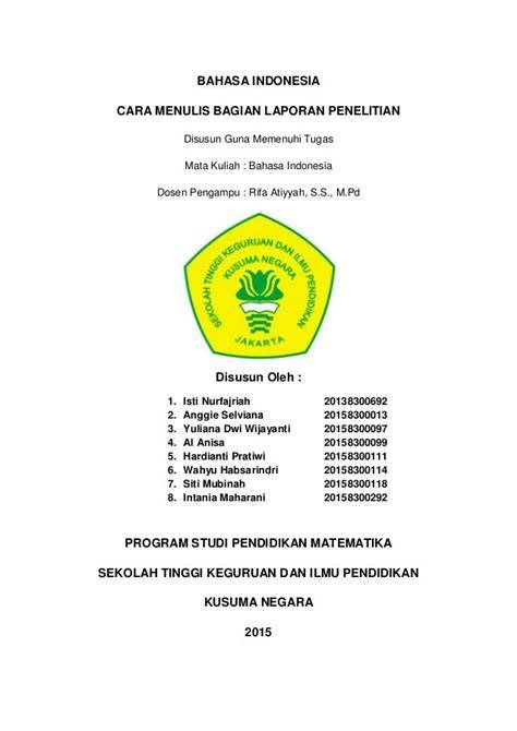 Menulis Laporan
