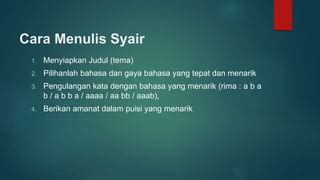 Menulis Syair