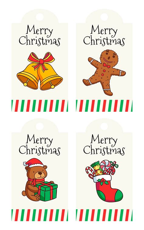 Merry Christmas Tags Free Printable