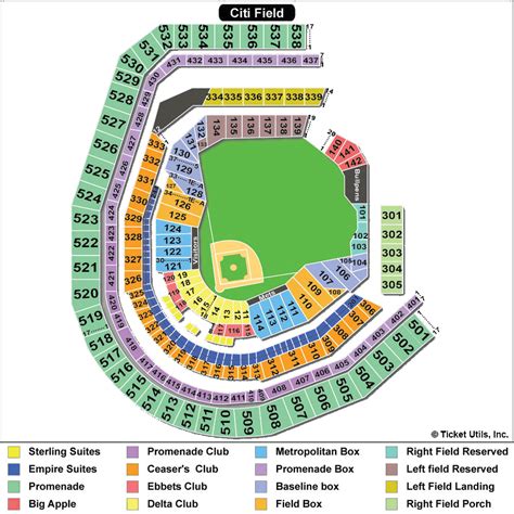 Mets Seating Chart By Seat