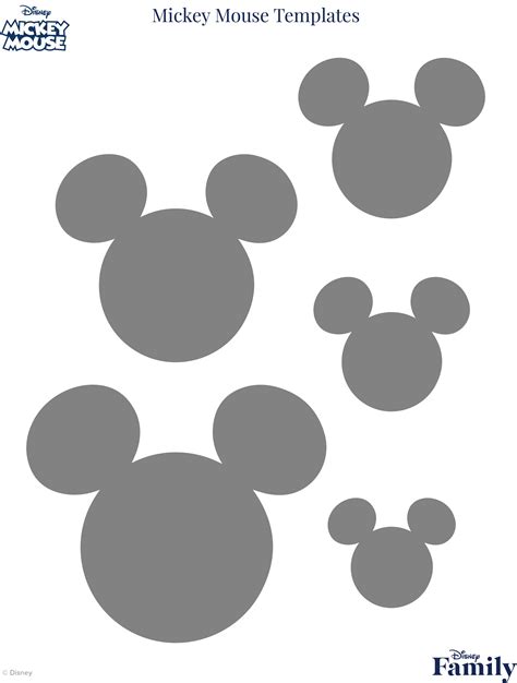 Mickey Head Template