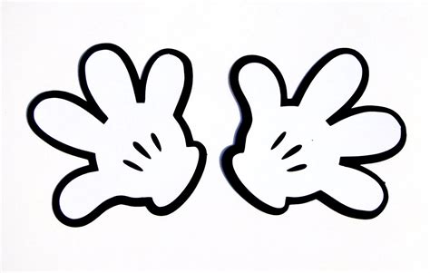 Mickey Mouse Hands Printable