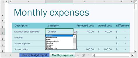 Microsoft 365 Budget Template