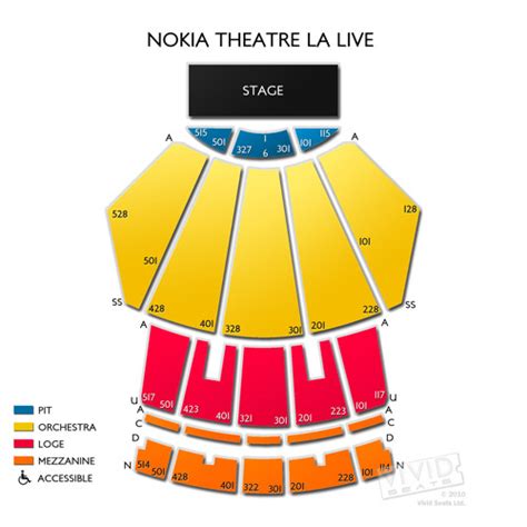 Microsoft Theater Seating Chart