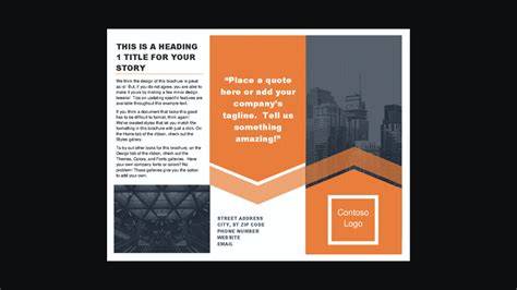 Microsoft Word Brochure Template
