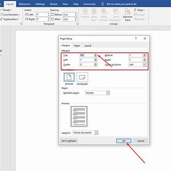 Microsoft Word margin