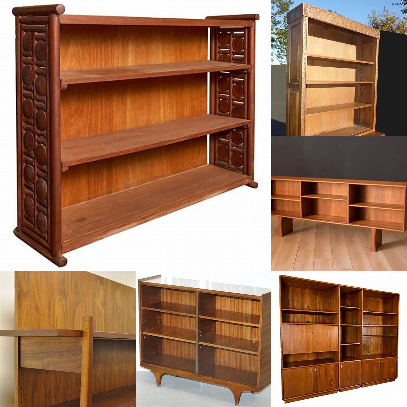Mid-Century Modern Teak Bookcase