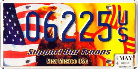 Military Support Plates New Mexico