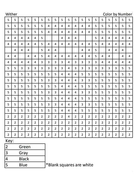 Minecraft Color By Number Free Printable