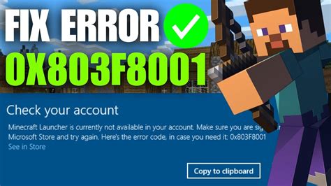7 Proven Ways to Fix Minecraft Error Code 0x803f8001