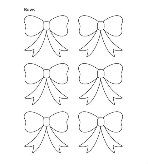 Mini Bow Template